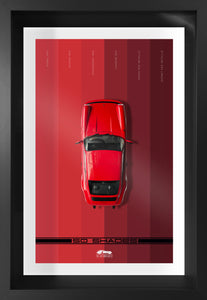 Porsche 911 Red - 40x60