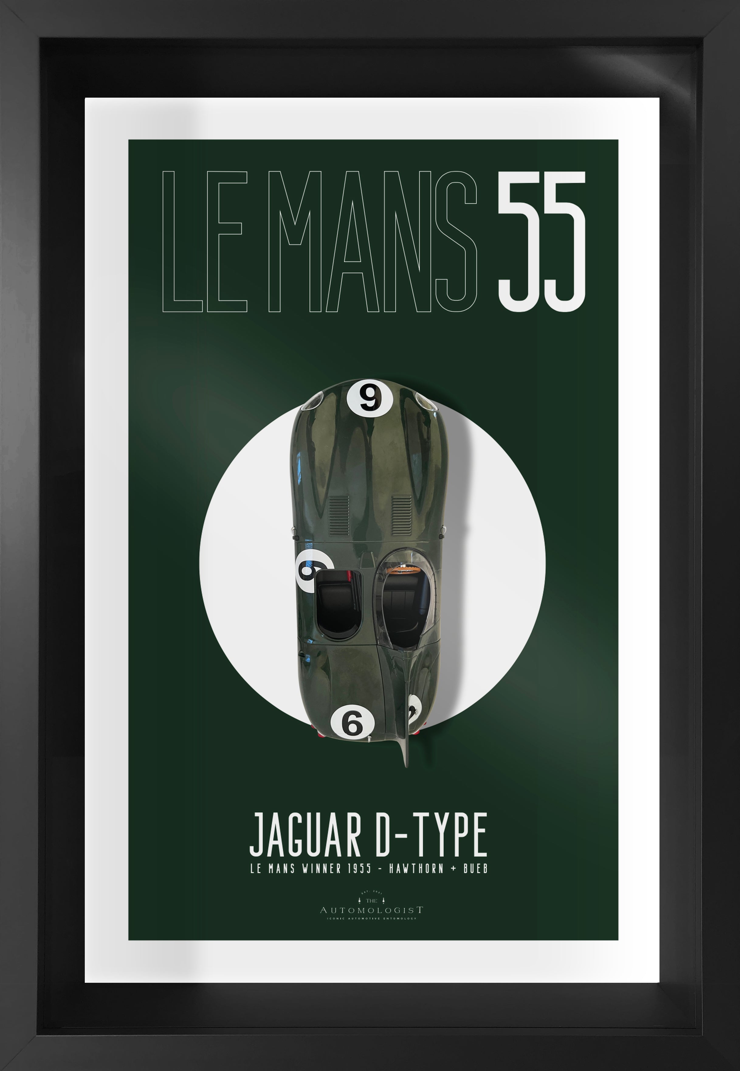 Jaguar D-Type Green - 40x60