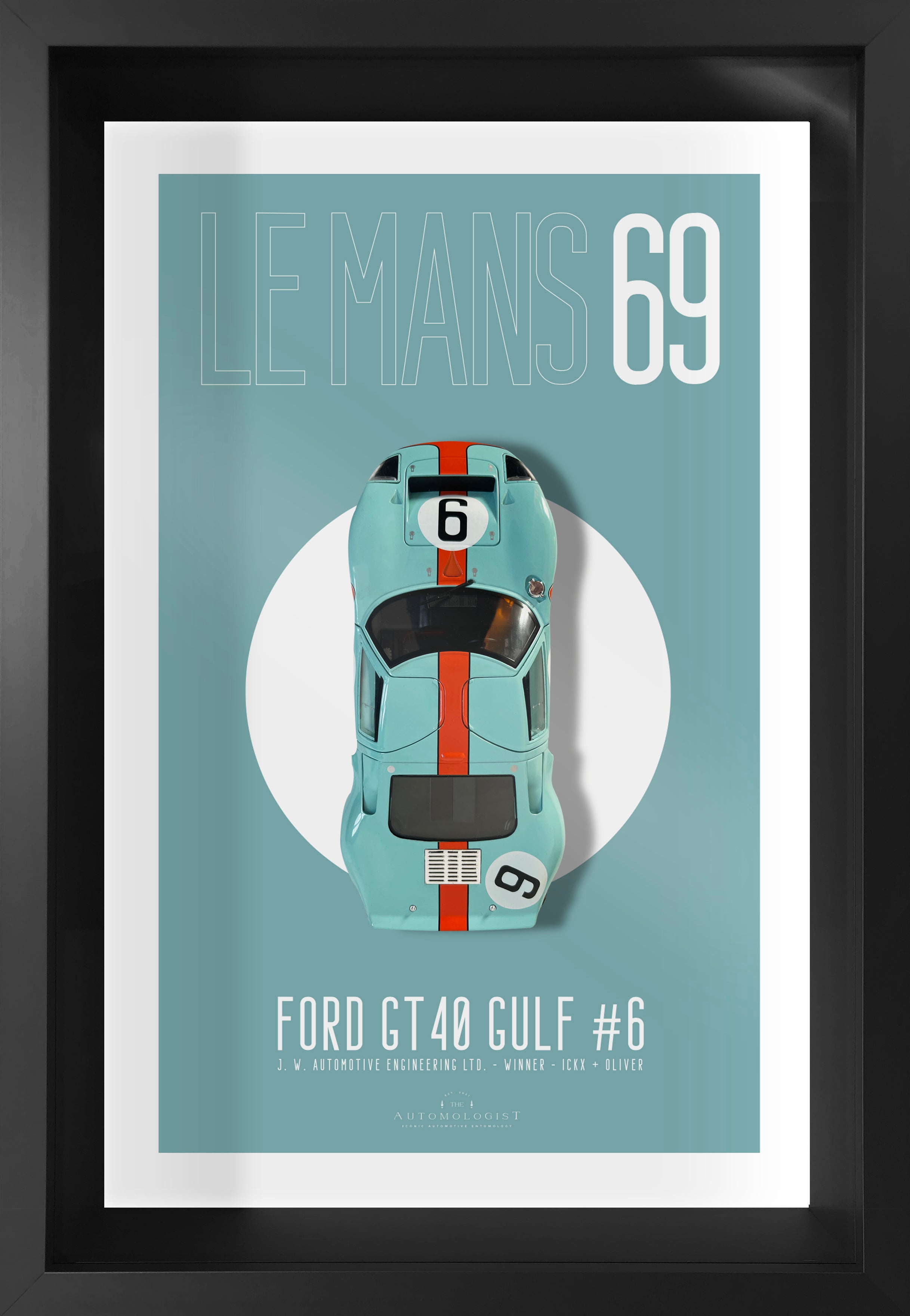 Ford GT40 Gulf #9 - 40x60