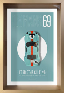 Ford GT40 Gulf #9 - 40x60