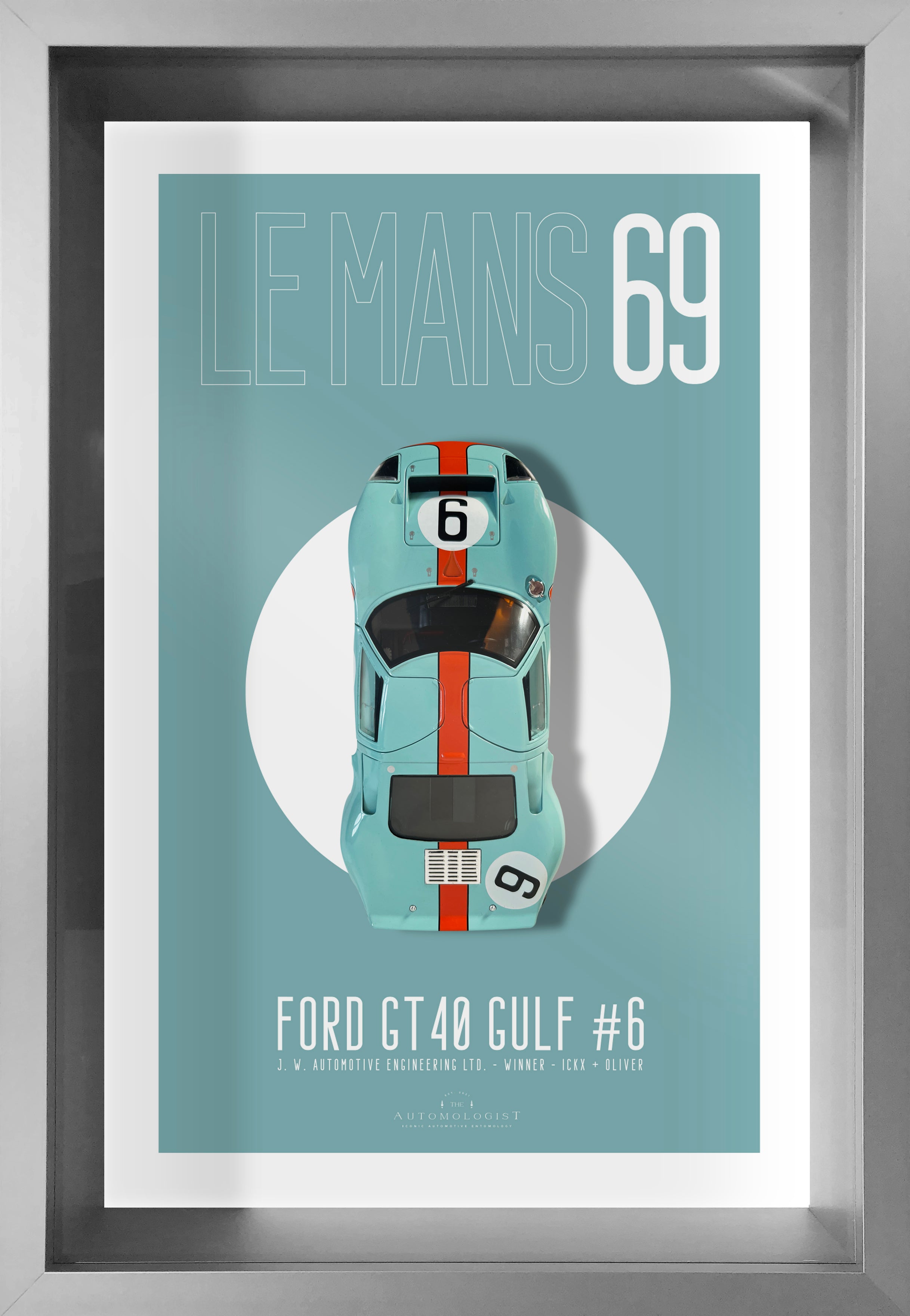 Ford GT40 Gulf #9 - 40x60